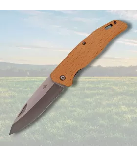 Navaja da campo Third, manico in legno di acero d'acero ⚔️