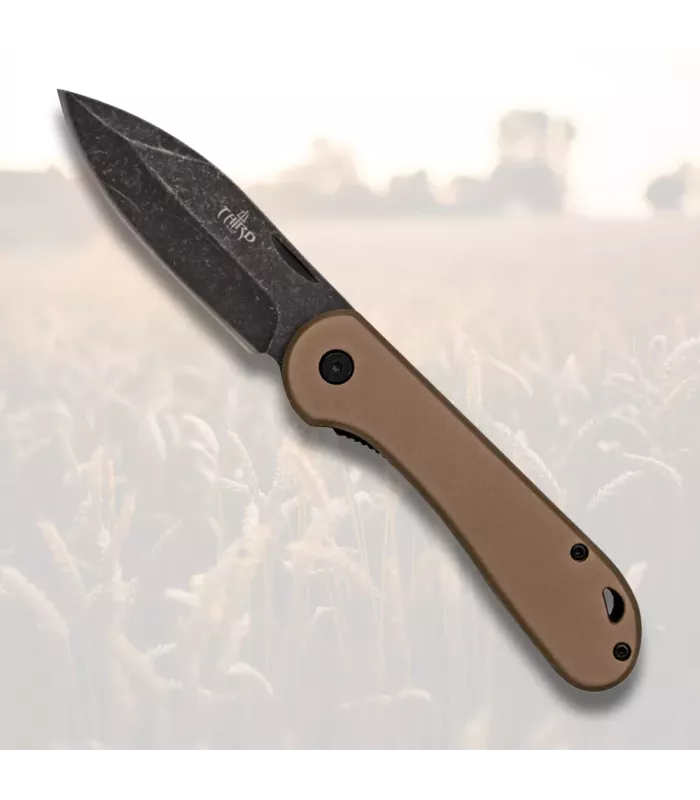 Veldmesje met afgewerkt blad van steen (17,5 cm). ⚔️