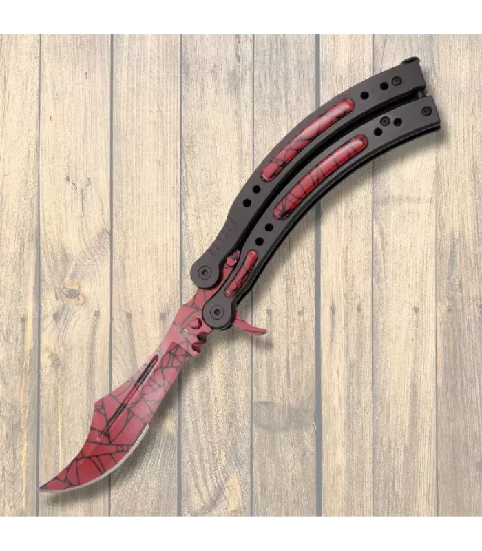 Coltello a ventaglio Modello Terzo CSGO Ragno, lama 13,6 cm. ⚔️