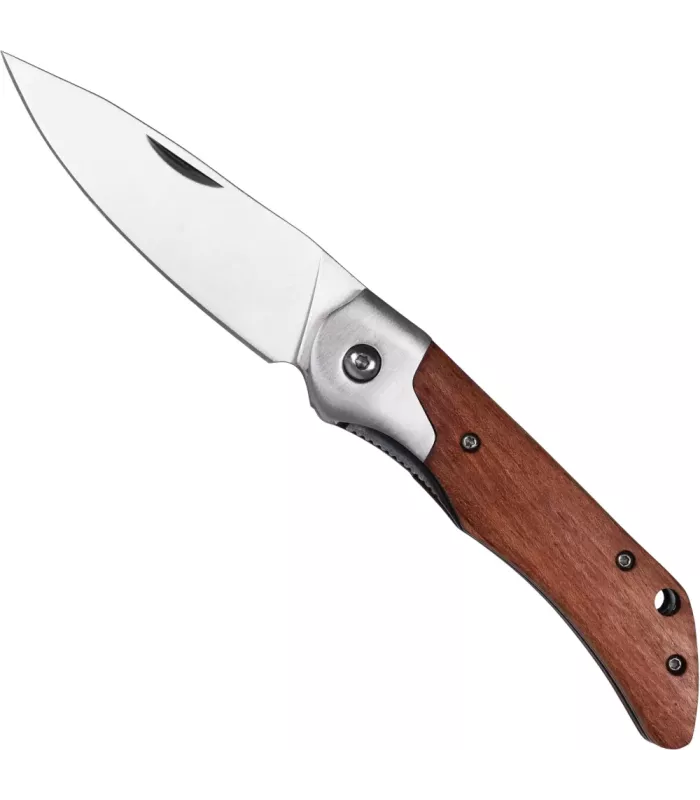 Navaja de campo mango de madera Padouk (8 cm) ⚔️