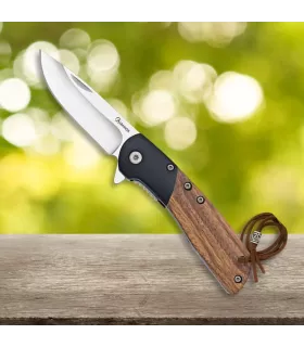 Navaja Albainox, manico in legno zebra nero (16,20 cm.) ⚔️