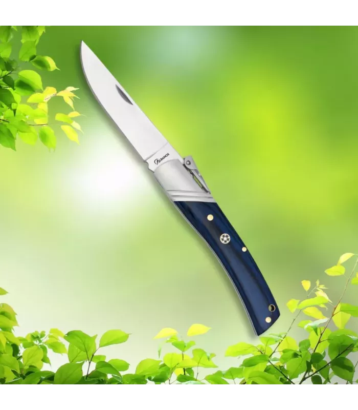 Canivete Palanquilha com madeira estamina azul (20,50 cm.) ⚔️