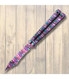 Coltello a ventaglio Third stampa 3D, lama 420 (12,6 cm). ⚔️