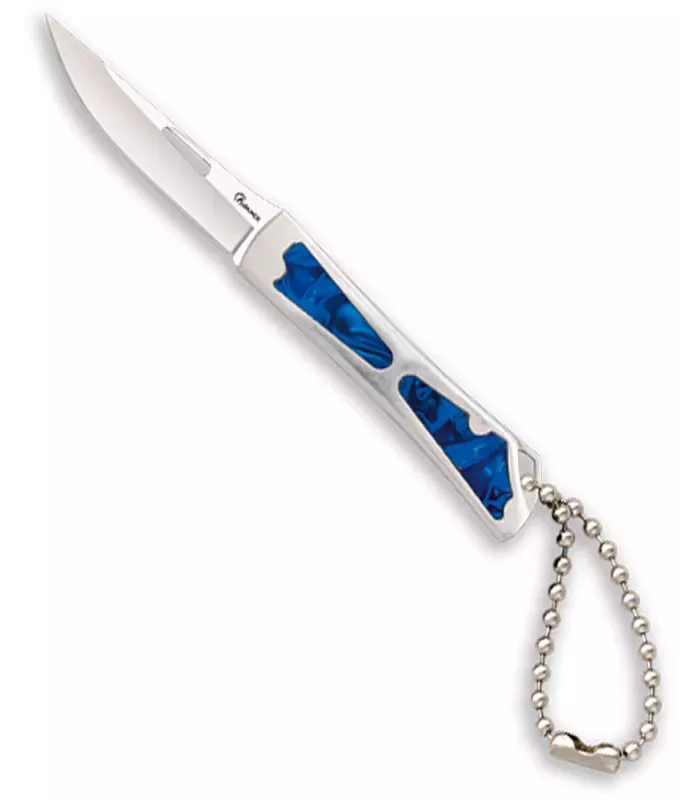 Navaja de campo marca Albainox mango acero azul (11,80 cm.) ⚔️