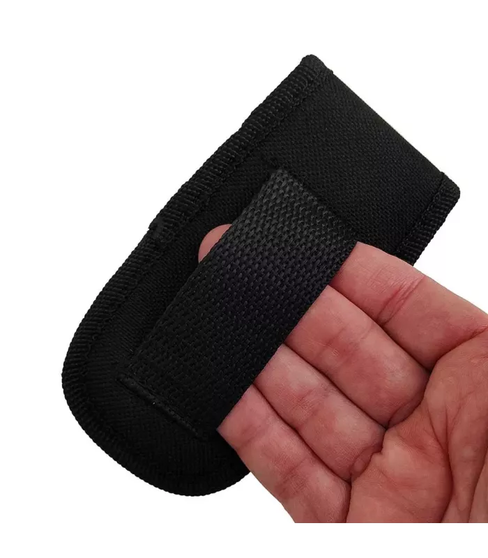 Black padded nylon knife sheath (10 cm.) ⚔️