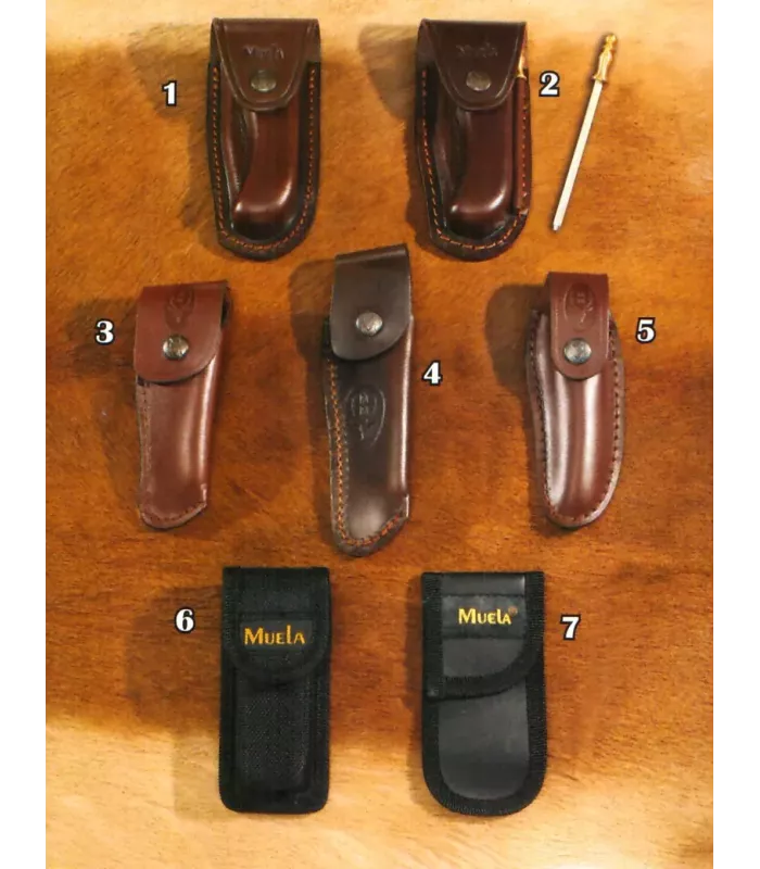 Knife sheath covers for Muela in vaquetilla leather and nylon ⚔️