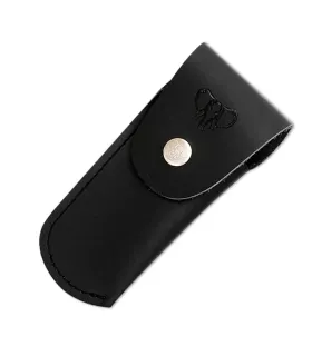 Schwarze Leder Cudeman Taschenhülle für Messer (9 cm). ⚔️