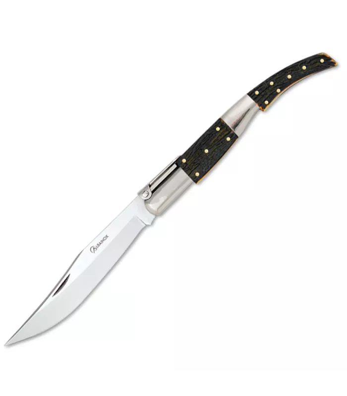 Navaja árabe carraca modelo 4 imitación asta, hoja 16,9 cms. ⚔️