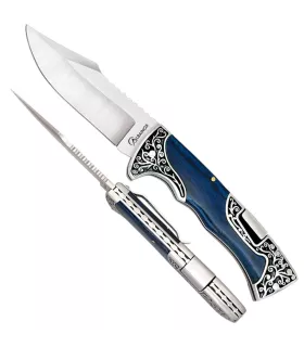 Albainox veldmes met Stamina-blauwe handgreep (22,50 cm.) ⚔️