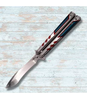 Butterfly-Messer Dritte Klinge, polierte, glänzende Oberfläche (23,2 cm). ⚔️