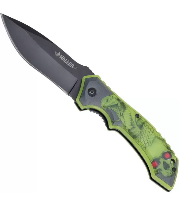 Field Knife with Snake and Skulls Design (9.5 cm.) ⚔️