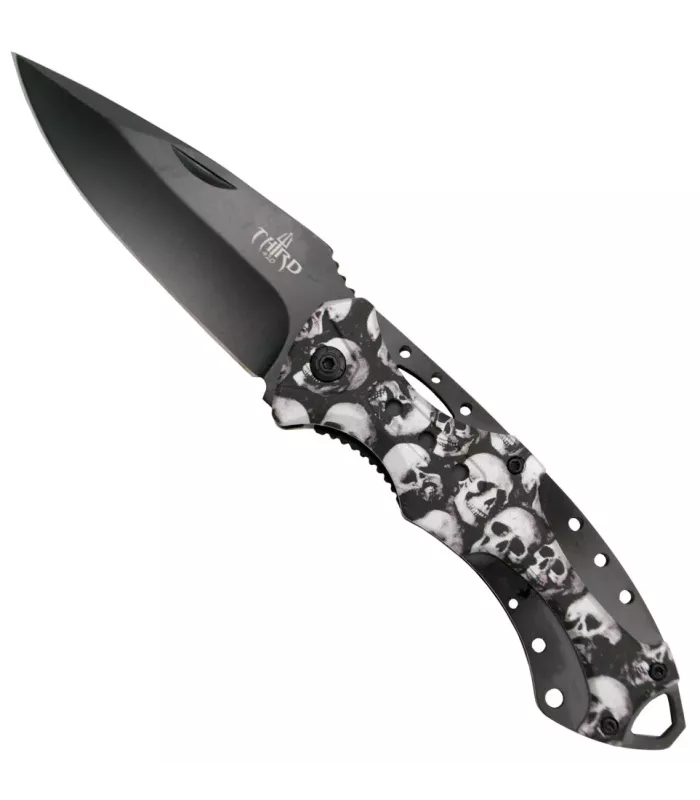 Field Knife Third with Skull Handle (21.2 cm.) ⚔️