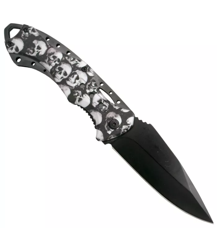 Navaja de campo Third empunhadura de caveiras (21,2 cm.) ⚔️