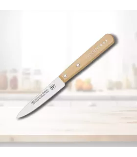 Couteau de cuisine Patatero marque NOGENT, manche en bois de Hêtre ⚔️