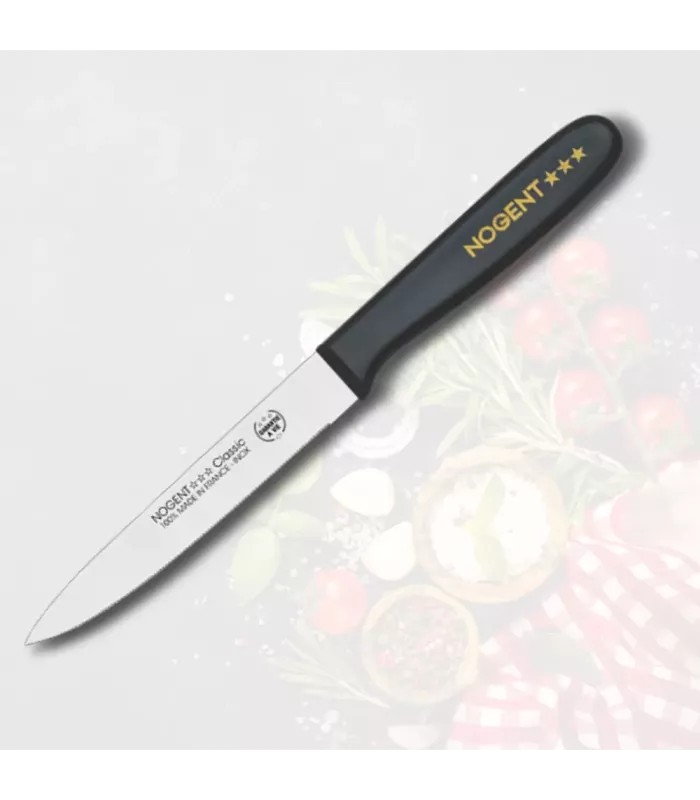 Tomatenmesser Marke NOGENT, schwarzer ABS-Griff ⚔️