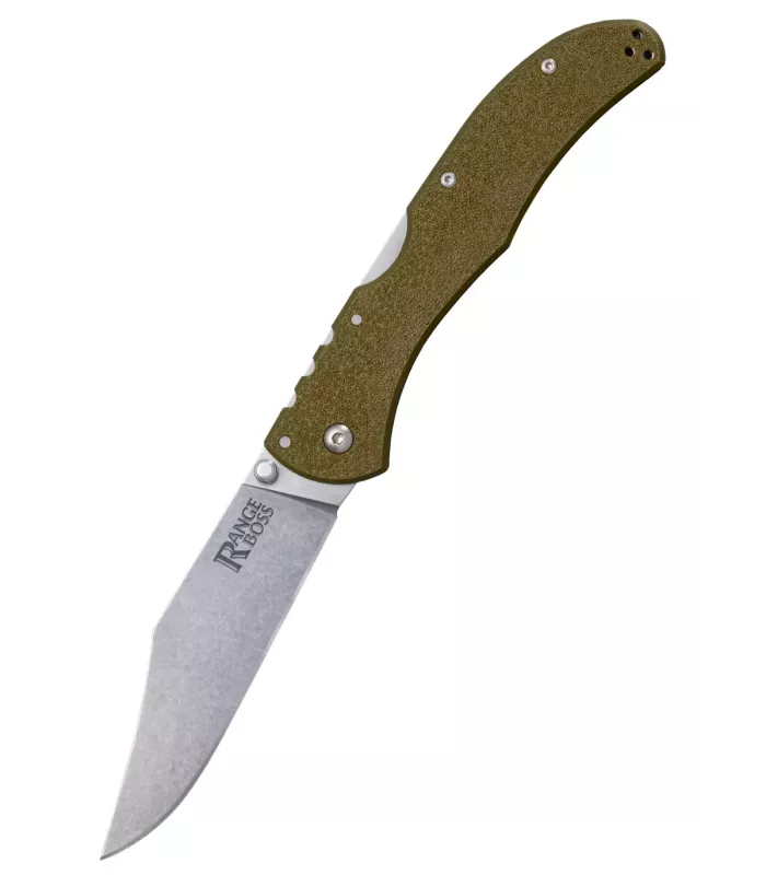 Navaja de campo Cold Steel modelo Range Boss, verde ⚔️
