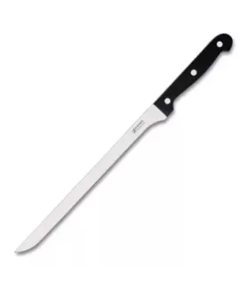 Schinkenmesser mit schwarzem Griff, Klinge 25 cm ⚔️