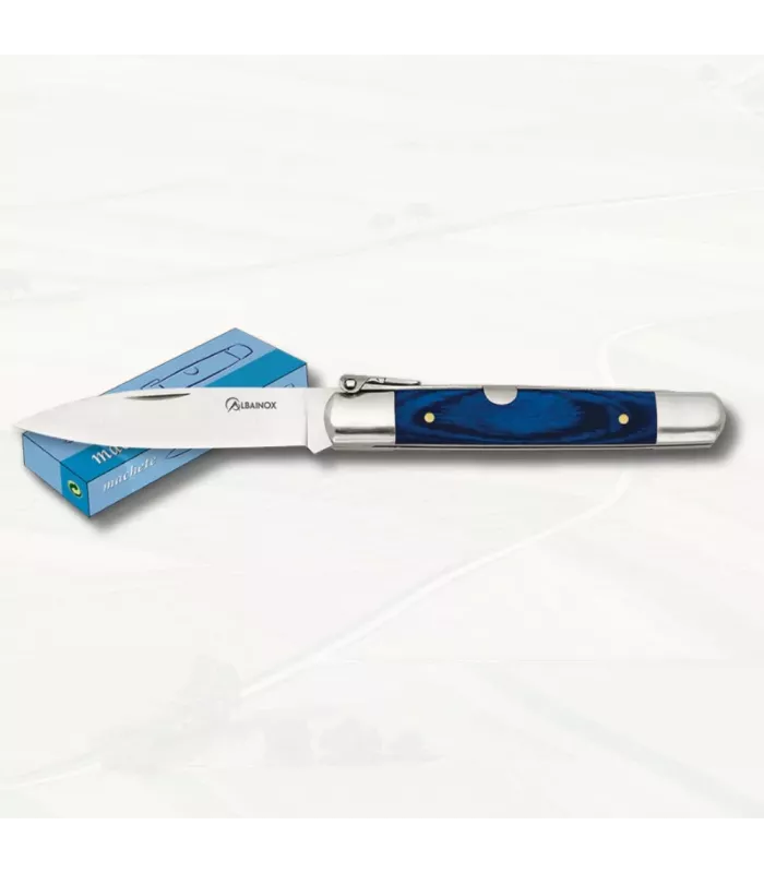 Naaimessen machete merk Albainox stamina blauw (10 cm.) ⚔️
