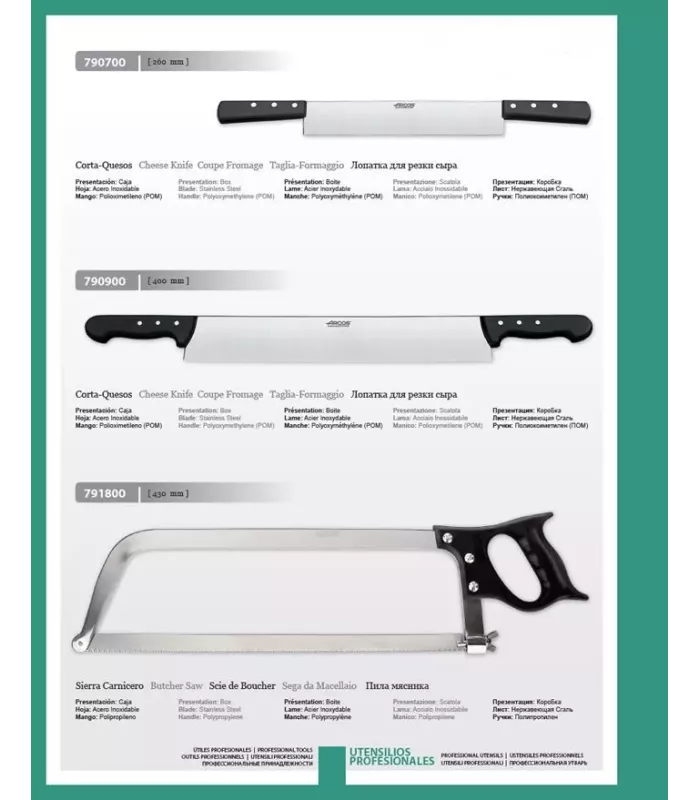 Cuchillo para cortar quesos con doble mango ⚔️