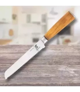 Coltello per pane manico Olivo, Art Gladius ⚔️
