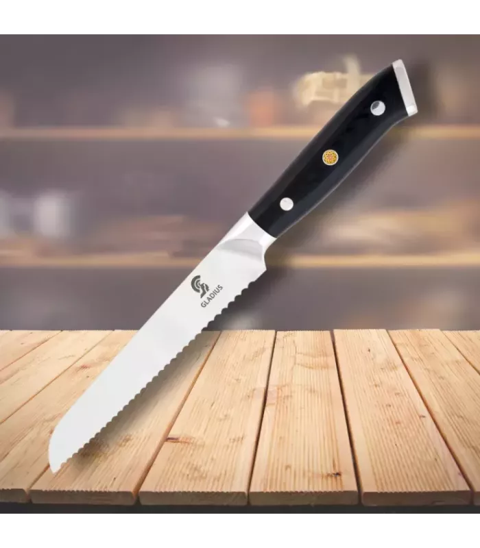 Faca de pão com cabo de micarta, Art Gladius ⚔️