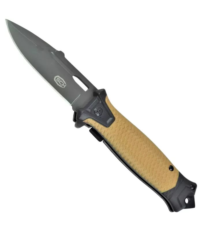 Feldmesser mit braunem Griff, unterstützte Öffnung (insgesamt 23 cm). ⚔️