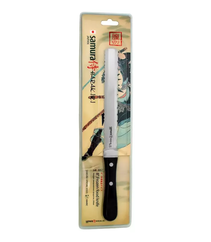 Cuchillo panero de sierra Samura Harakiri, hoja 200 mm. ⚔️