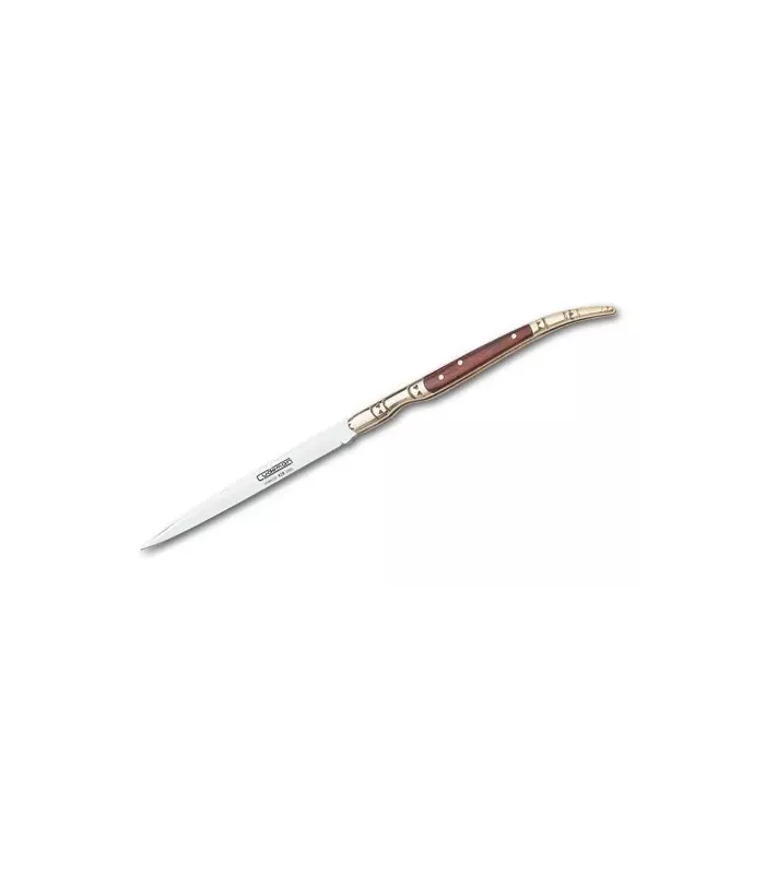 Stiletto-type knife with stag handle, 10 cm blade. ⚔️