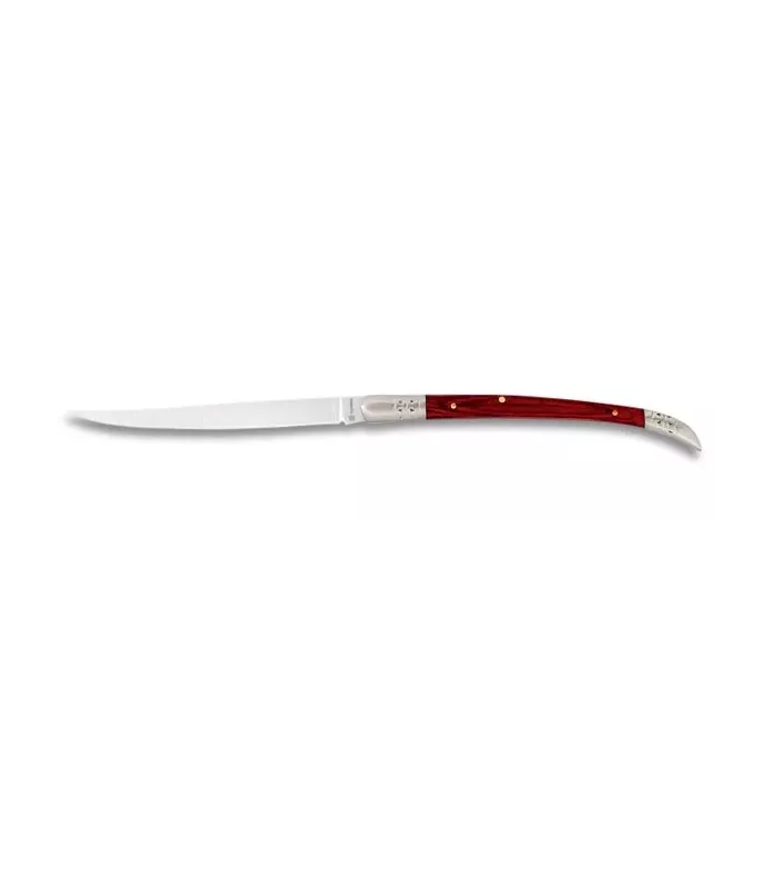 Stiletkniv med skaft af stamin, blad 6 cm. ⚔️