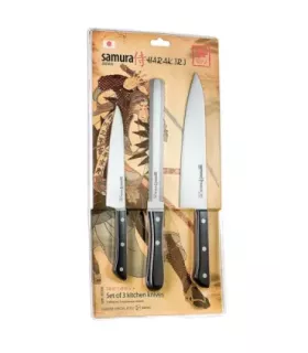 Sæt med 3 køkkensakse fra Samura serie Harakiri