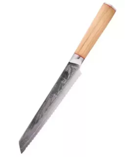 Køkkenkniv Panero Ha Teikoku, Damasco stålblad (33,5 cm.) ⚔️