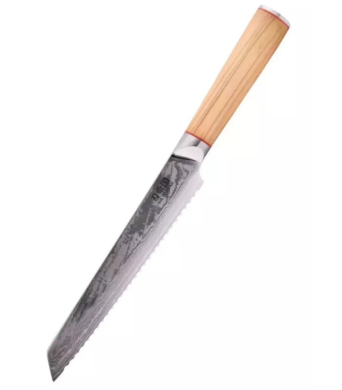 Cuchillo Cocina Panero Ha Teikoku, hoja Acero Damasco (33,5 cm.) ⚔️
