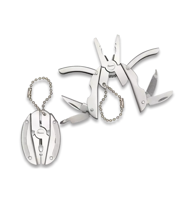 Mini Alicate chaveiro multiuso aço (7,5 cm.) ⚔️