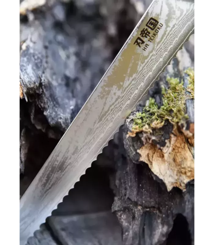 Faca de Cozinha Panero Ha Teikoku, lâmina de Aço Damasco (33,5 cm). ⚔️