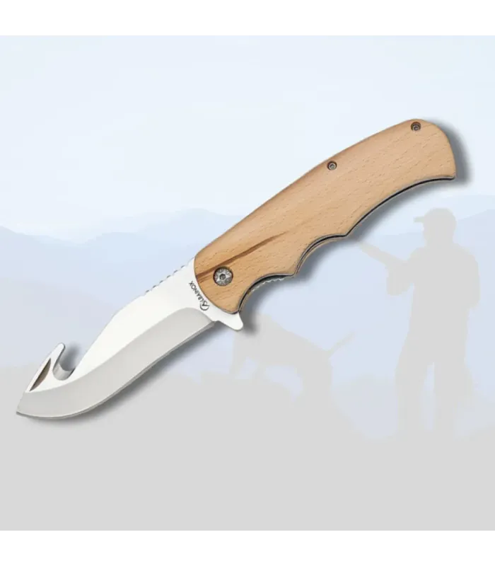 Canivete Skinner Albainox, madeira natural (20,20 cm.) ⚔️