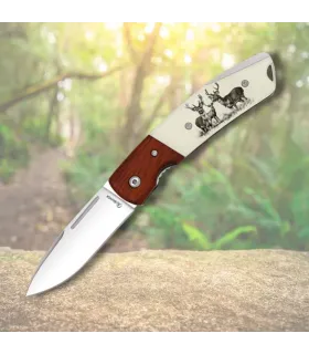 Couteau de chasse Albainox modèle Cerfs (19 cm.) ⚔️