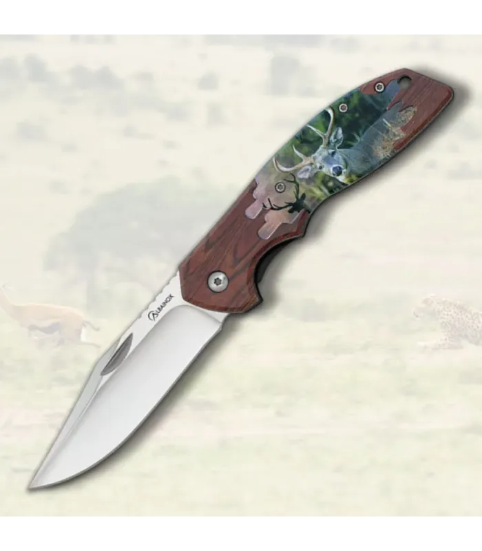 Albainox jagtkniv model Hjort (21,4 cm.) ⚔️
