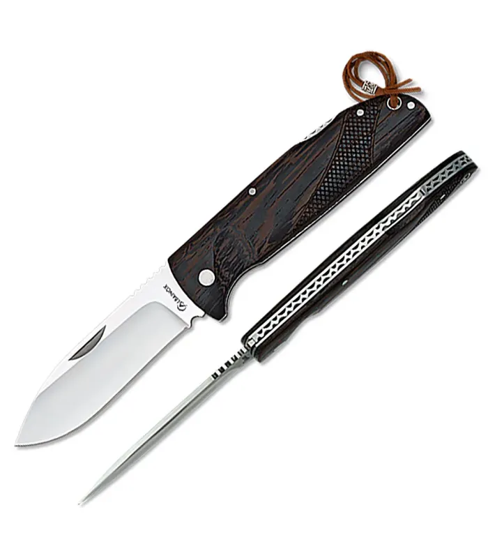 Couteau de chasse marque Albainox en bois de wengé (21,8 cm). ⚔️