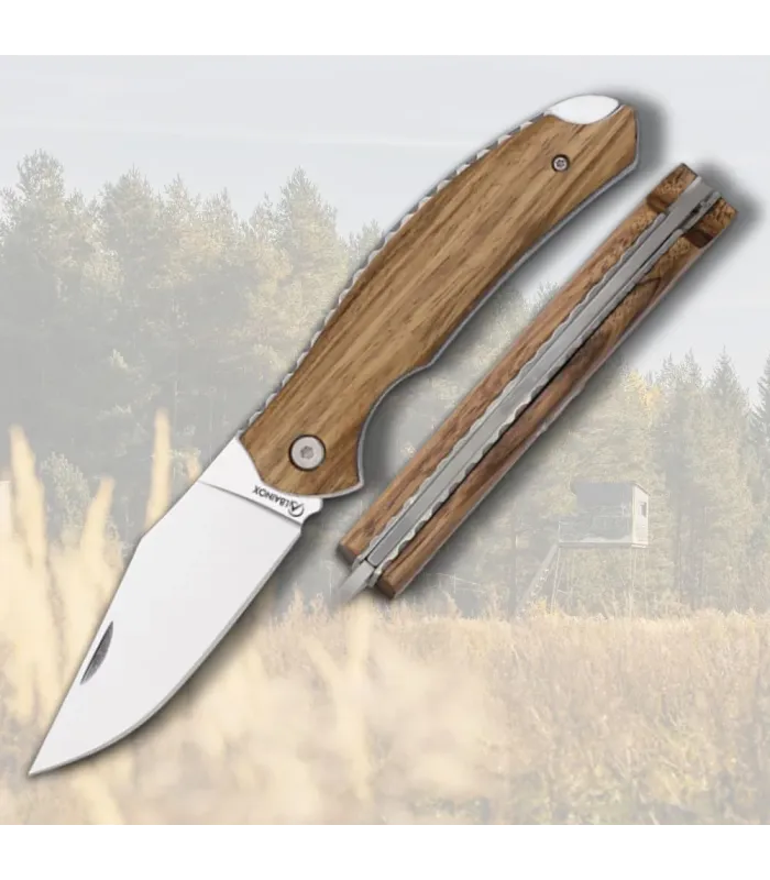 Jagtkniv med træhåndtag (19,6 cm.) ⚔️