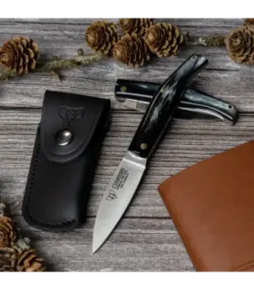 Hunting Knife Cudeman, bullhorn handle (with sheath) ⚔️
