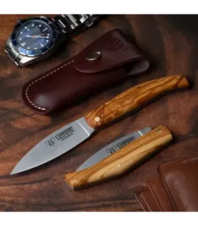 Navaja de caza Cudeman, mango olivo natural satinado (con funda) ⚔️