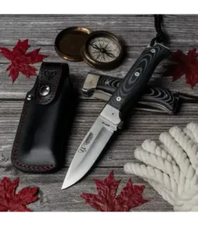 Hunting Knife MT-4, black Micarta handle ⚔️