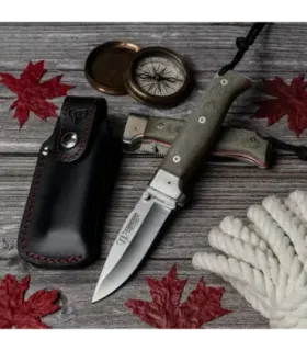 Jagtkniv MT-4, grøn canvas skaft ⚔️