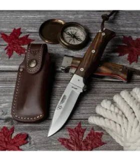 Couteau de chasse MT-4, manche en noyer satiné ⚔️