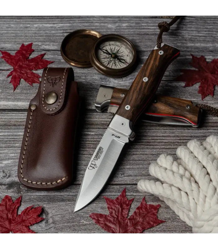 Coltello da caccia MT-4, manico noce satinato ⚔️