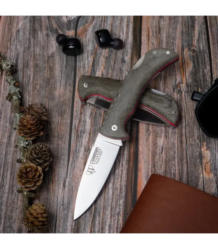 Athenea Hunting Knife, green canvas handle ⚔️