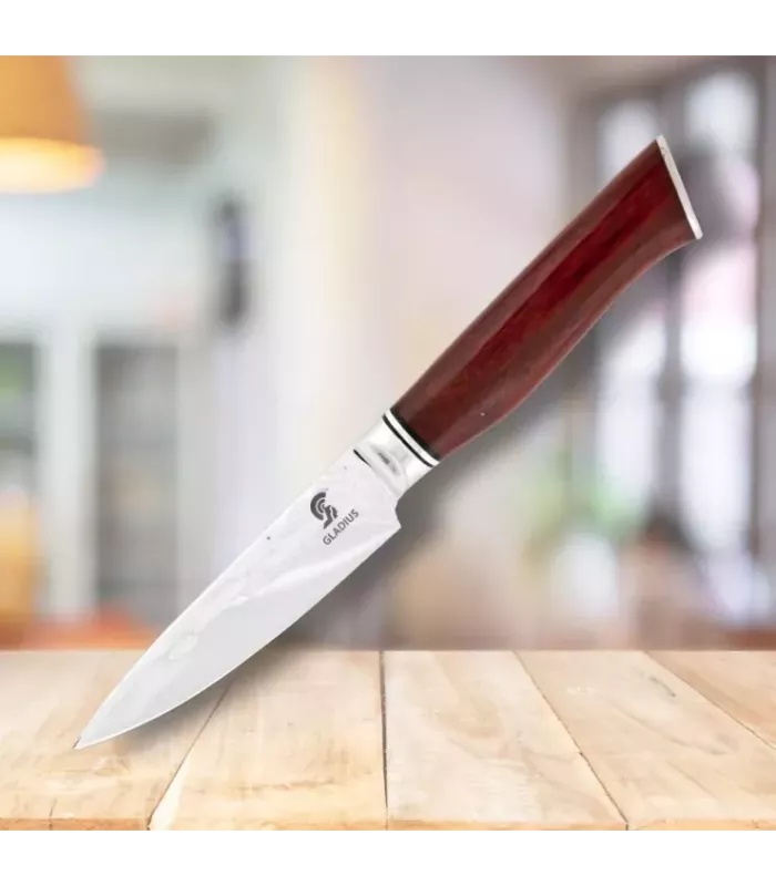 Couteau à pointe avec manche en bois de santal, Art Gladius ⚔️