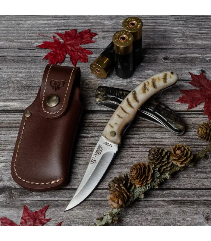 Coltello da caccia Cazorla, manico in montone lucido ⚔️