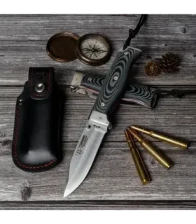 Jagtkniv MT-6, sort micarta skaft ⚔️