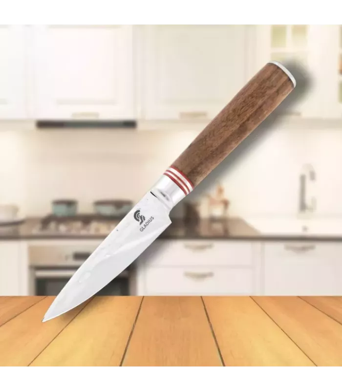 Kruimmesnijder met walnotenhouten handvat, Art Gladius ⚔️